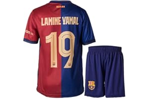 Hawkara Barcelona 2024/2025 Yamal #19 Children's Jersey with Short, New Season, Football Jersey Set, Youth Sizes