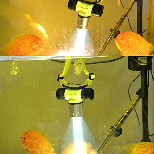 CREE T6 U2 LED Wasserdichte Tauchen Unterwasser Scheinwerfer Licht Torch LED (100-200 Meter)Waterproof LED Schwimmen Tauchen Taucherleuchten Head Light Taschenlampe mit 3 Lichtmodus - 6