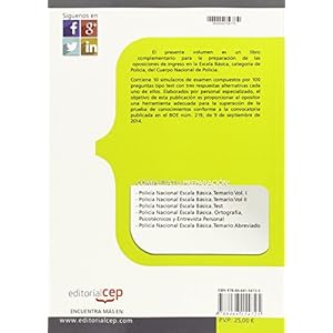 Policía Nacional Escala Básica. Simulacros de Examen (Fuerzas Y Cuerpos Seguridad 2015)