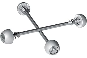 DELTA Unisex Pinchos HubLox Pernos de liberación rápida, Plata