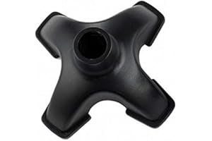 Ducomi Embout Stabilisateur pour Cannes et Béquilles à 4 Pieds - Grand Support en Caoutchouc Antidérapant - Trépied Stable Quadruple Autoportant pour Bâtons (4 Pieds)