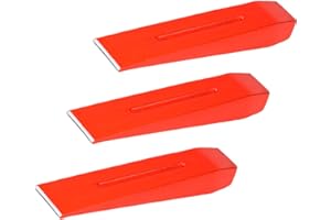 FISHBULL Spaltkeil-Set 3 Stück 2 kg 220 mm - Fällkeil für Holz aus Stahl