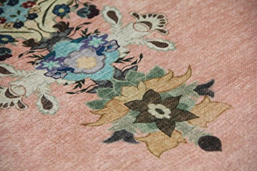 Pastell Vintage Teppich | im angesagten Shabby Chic Look | für Wohnzimmer, Schlafzimmer, Flur etc. | Pastell (275 x185 cm) - 4