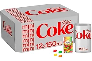 VR ANGLE Diet Coke Cans Pack of 12 (150ml) Taste and Fizz with Zero Calories - Sold by VR Angel