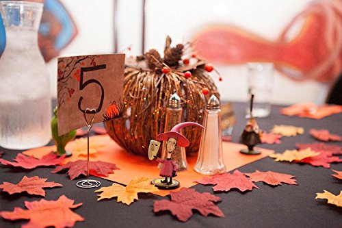 Luxbon 100er Packung Multicolor künstliche Herbstlaub Ahornblätter Herbstblätter Sortierung Blätter aus Textil als Streudeko Unterlage Wandbild Türschild Party Hochzeit Weihnachten Deko - 2
