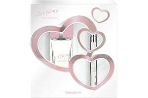 JE T'AIME Eau Suprême Coffret Cadeau pour Femme Eau de Parfum 100 ml + Vapo de Sac 12 ml • EVAFLORPARIS