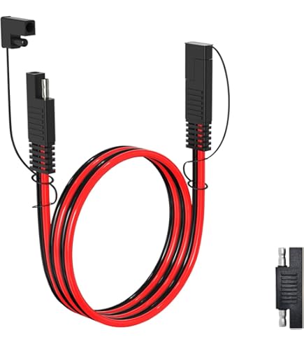 Cavo Prolunga SAE 12 AWG 6 Metri - Per Batterie Camper, Auto E Pannelli Solari, Con Connettori Rapidi