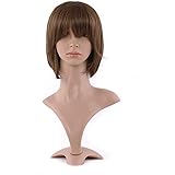 MapofBeauty 30cm/ 12 Pollice Corto Lisci Donna Lisci Parrucche (Leggero Marrone)