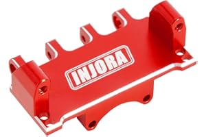 INJORA Regulowany uchwyt serwo CNC aluminium do Axial SCX24 1/24 RC Crawler Upgrade, czerwony