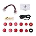 Produktbild Hanbaili Null Verzögerung Arcade DIY Kits LED USB-Encoder + Joystick + Drucktasten Für MAME PC