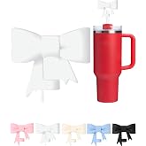 1 Adet Silikon Pipet Kapağı &ndash; Stanley Quencher ile Uyumlu 10 mm Pipetler i&ccedil;in &ndash; Toz Koruyucu, Fiyonklu Tasarım &ndash; Beyaz Renk