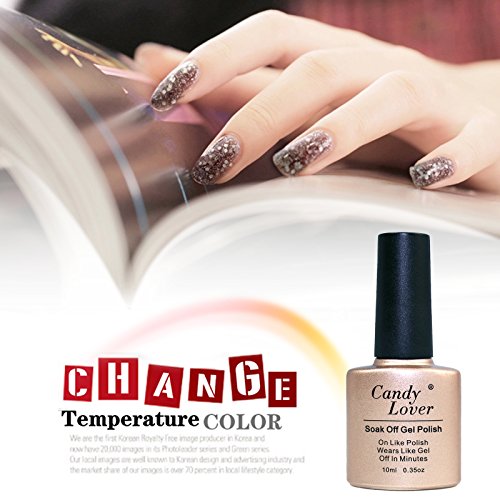 Candy Lover 10mL Soak Off LED Gel Nagellack Thermo Color Changing Gel Chameleon Shellac Polish Nagellack Farbe #111 - 2