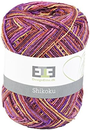 Designette Shikoku Yarn Ball Space 50 g Col. Raspberry Pure Raw Silk A1 Quality 50g ≈ 250m Needles 3.0-3.5mm Weight Category: Super Fine 4 ply Produced and Dyed in Japan Hand Wash 30° C