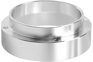 Roundsky Entonnoir de dosage de café en acier inoxydable Pratique et facile à utiliser 51 mm