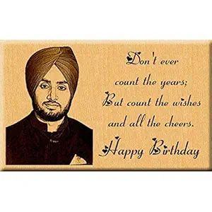 Incredible Gifts India Engraved Wooden Photo Plaque Birthday Gift for|Him|Her|Wife|Husband|Boys|Girls (7x4 inches, Beige)