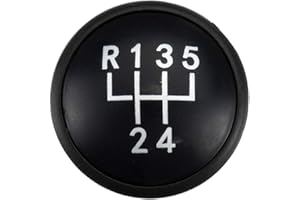 TUOSERVO 5/6 Speed Gear Shift Knob Cap ABS For Volkswagen VW Golf Jetta MK3 MK4 GTI Polo (Black 5 Speed)