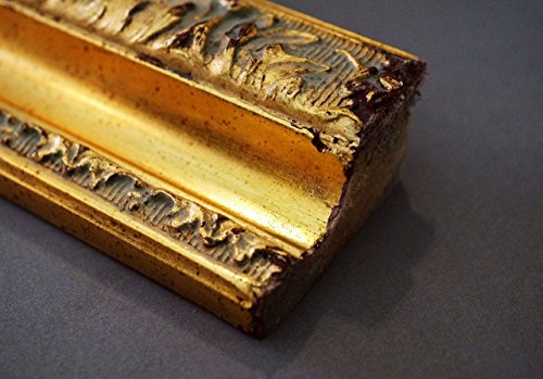 Spiegel Wandspiegel Badspiegel Flurspiegel Garderobenspiegel – Über 200 Größen – Rom Gold 6,5 – Größe des Spiegelglases 80 x 100 – Wunschmaße auf Anfrage – Antik, Barock - 7
