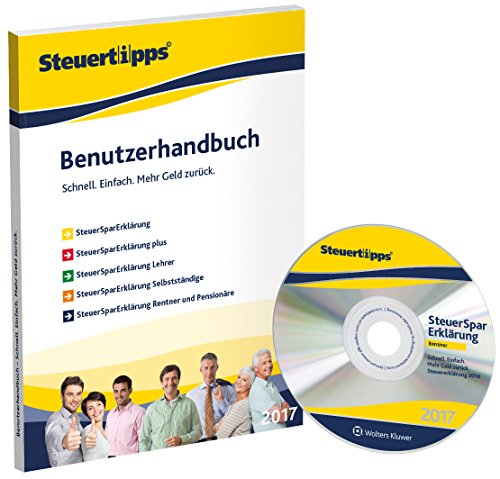 Preisvergleich Produktbild SteuerSparErklärung Rentner & Pensionäre 2017 (für Steuerjahr 2016 / Frustfreie Verpackung)