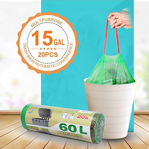 Bin Bag Drawstring kitchen Bin Bags 8 Gallon 30-60L 20 Bags