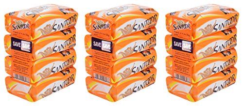 Santoor Soap, Sandal, 125 g x 12 (Pack of 3) price