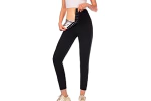 Yokbeer Saunashorts Frauen Neopren Saunahosen Sportliche Hohe Taille zum Schwitzen Fettverbrennung Abnehmen