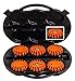 Produktbild UvV-Shop UVL08.02 LED 6 Warnleuchten orange (+ 2 x Notlicht, Arbeitslicht) Kofferset Unfall, Notfall, Leuchten PowerLED Flare Escape-Light Akku Rote-LED