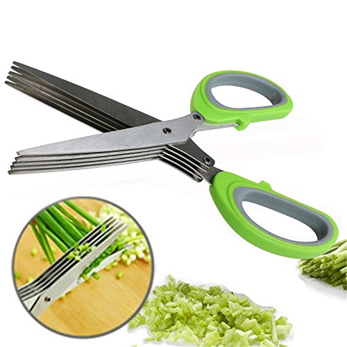 Kitchen Herb Schere, mehrklingen 18/8 Edelstahl Scheren für Küche - 2