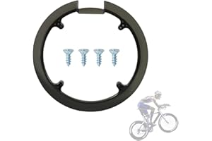 StyleBest Protecteur de chaîne de vélo, Protecteur de Plateau de Protection, Couvercle de pignon de vélo, pédalier de Roue à chaîne en Plastique, 42 Dents, 44 Dents, Universel avec 4 vis