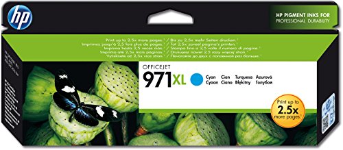 HP 971XL Blau Original Druckerpatrone mit hoher Reichweite für HP Officejet Pro