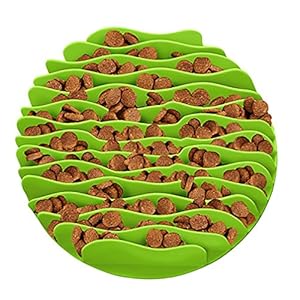 Hianiquaime® Comedero Divertido para Mascots Perro Cuenco Lenta Anti-Asfixia Interactivo Comedero Alimentación de Perros Evitar Comer en Exceso Plato Tazón para Mascotas Perros Gatos