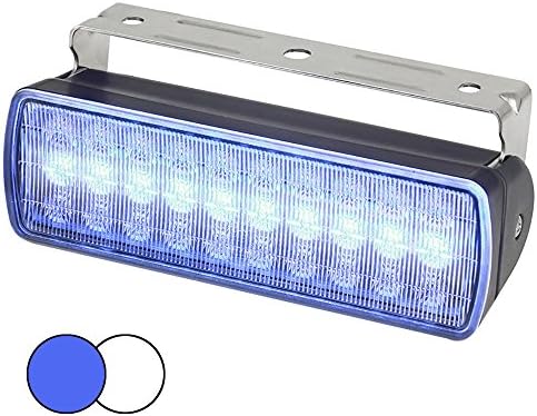 Hella Marine Sea Hawk XL Dual Color LED Floodlights - Blue/White LED - Black Housing