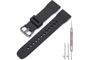 MCXGL Wodoodporny silikonowy pasek do zegarka, kompatybilny z Casio Protrek PRG650 600 PRW6600, męski, sportowy, zapasowy pasek, bransoletka 24 mm, szybkie odpinanie pasek do zegarka