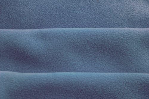 Denim Slate Blue Polyester Fleece Fabric - New - Per Metre