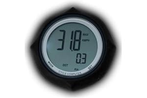 BERG Speedometer | Tacho für alle XL Gokarts | Misst Geschwindigkeit & Fahrzeit | Für XL/XXL Gokarts | Inkl. Hintergrundbeleuchtung & Montagekit | Perfekt für Renn-Gokart Enthusiasten | Gokart Zubehör