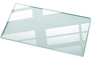 Wallfluent Plateau de Table 120x60 cm Bords Polis Installation Facile Imperméable Résistance aux Taches Outils D'installation Surface Lisse Plaque de Sécurité - Transparent