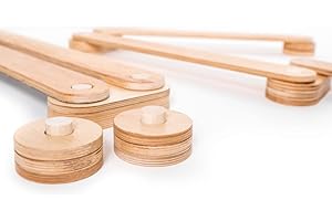 EWART WOODS Madera Balance Beam niño montessori stepping stones al aire libre actividad infantil gimnasio juguete balanceo vigas camino tablero para niños muebles juego