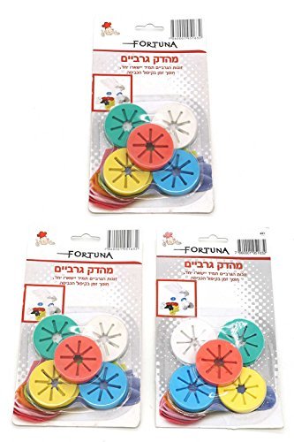 coopla Mini círculo calcetín Clip titulares medias Anillo Locks clasificadores de lavado lavandería almacenamiento organización de goma suave con 5 Multicolor (100)