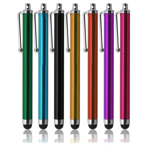 Xitech7 Pack of Colour Stylus Universal Touch Screen Capacitive Pen for Kindle Touch iPad 2, Iphone 4,4S,Kindle Fire, Motorola Xoom, Samsung Galaxy Tab 8.9 10.1, Blackberry Playbook HTC Flyer Evo View Tablet Bonus XiTech Cable Tie
