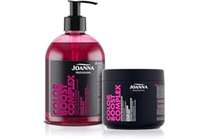 ‎JOANNA JOANNA Professional Color Boost Komplex - Shampoo und Haarspülung SET für Frauen - Farbverbessernde - Neutralisierung von Unerwünschten Gelbtönen - Rosa-Grau & warme Farbe Pink
