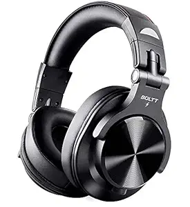 (Renewed) Fire-Boltt Blast 1400 Wireless Bluetooth Over the Ear Headphone with Mic (Black)