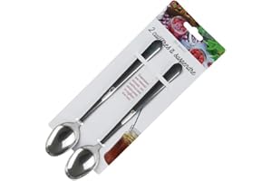 TOTALLY ADDICT KU6317 Cuillère Confiture Inox Gris 19 x 3 x 2, 50 cm 2 pièces