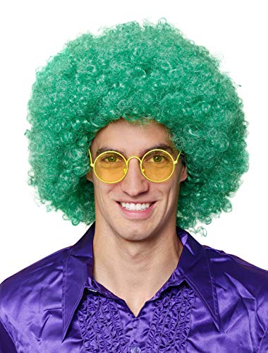 Preisvergleich Produktbild Perücke Afro grün Keine Größe