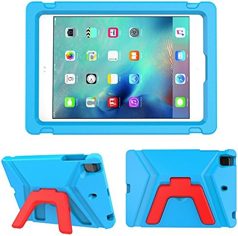 NICEKER Apple iPad Mini 1 2 3 4 5 Kids Case - Light Weight Shock Proof Kids Friendly Foldable Kickstand Protective Case for iPad Mini, iPad Mini5, iPad Mini4, iPad Mini 3rd Generation, iPad Mini 2 Tablet - Blue
