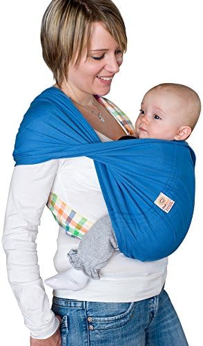 Babytuch – the baby sling without knots | no wrapping, no tying - totally easy to handle | one size fits for newborns and toddlers | Royal Blue (6)