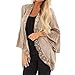 Produktbild FeiBeauty 2018 Frauen Leinen Lose beiläufige 3/4 Bell Sleeve Lace Kimono Cardigan Kimono Lange Strickjacke Strandponcho Leichte Jacke Bluse Lang Cover up