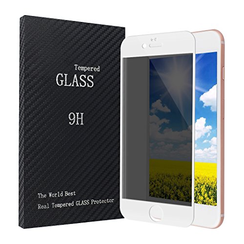 iPhone 7 Plus Panzerglas, iPhone 7 Plus Full Screen Protector, Rosa Schleife 2 Stück iPhone 9H Härtegrad Displayschutzfolie Schutzfolie Anti Spy Schutzglas mit Siebdruck Edge Schutz für iPhone 7 Plus - 2