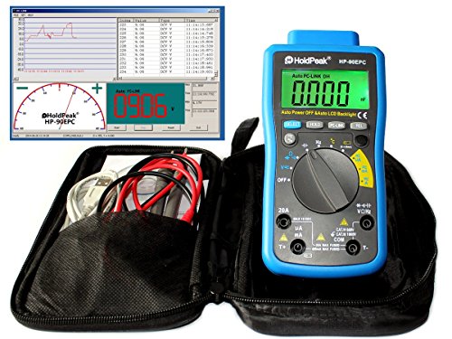 Digital Multimeter HP-90EPC CATIV USB-Anschluss Win10 Software Batterietester Kapazität Frequenz Temperatur Diodentest