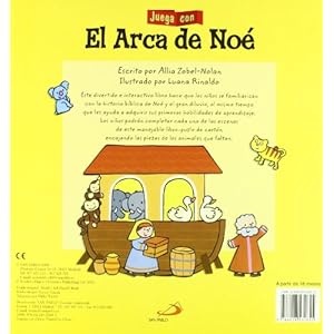 Juega con el arca de Noé: Un libro para jugar y aprender encajando piezas de animales (La Biblia y los niños)