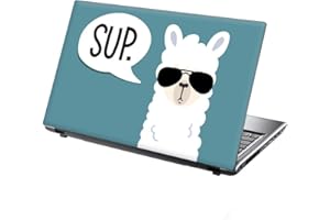 15.6 INCH TAYLORHE SKINS TaylorHe - Adhesivo de vinilo para portátil de 39.6 cm / 38.1 cm, diseño colorido y efecto de piel laminada, fabricado en Inglaterra, divertido diseño de llama