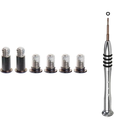 Lot De 8 Vis + Tournevis Pour MacBook Pro 14/16" M1 M2 M3 (2021-2023) - Références A2442, A2779, A2992, A2485